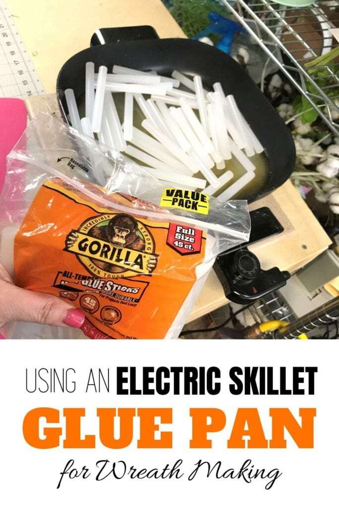 How to use Electric Skillet Glue Pan for Wreath Making 