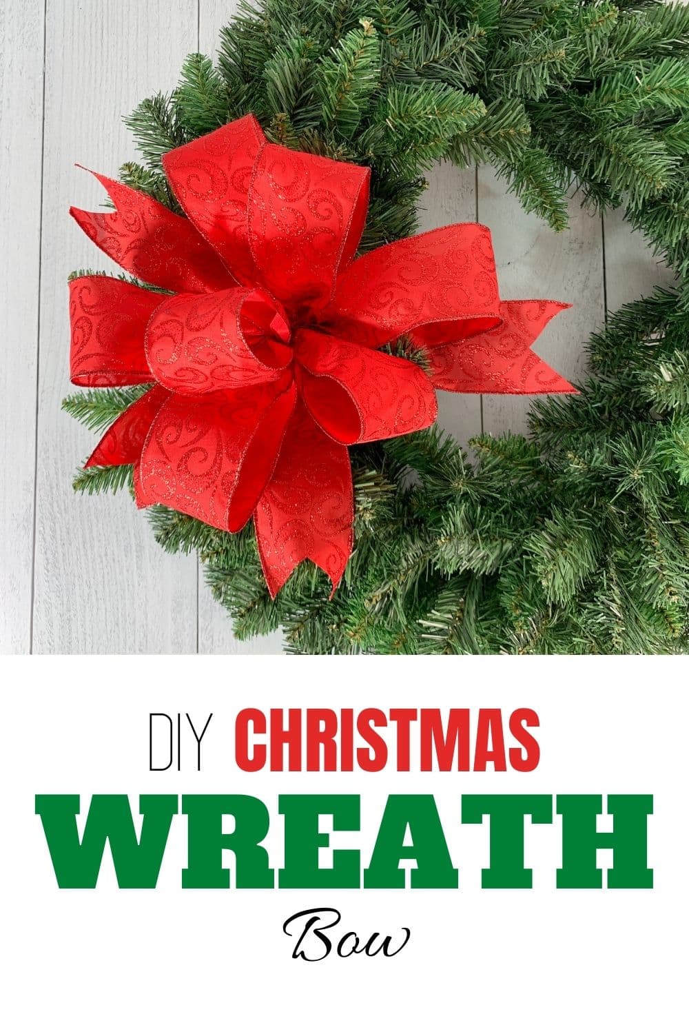 How to Make a Christmas Wreath Bow (Video) - Southern Charm Wreaths