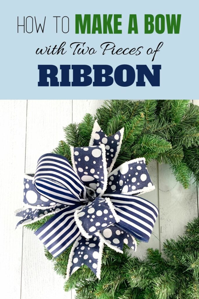 How to Make a Bow with Two Pieces of Ribbon Southern Charm Wreaths