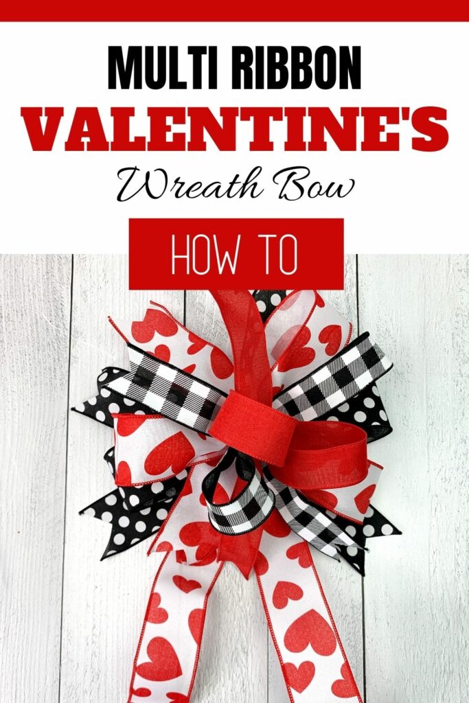 Valentines bow. how to make a bow with ribbon; how to make a bow out of  ribbon #bowmaking #craftybug 