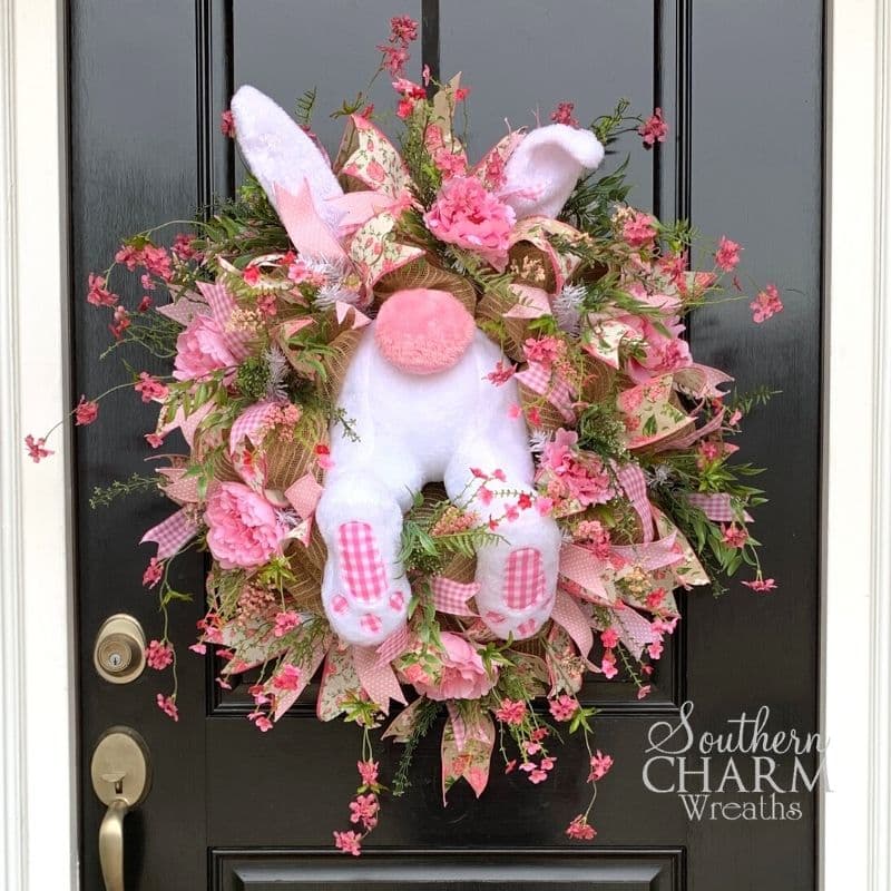 Deco Mesh Valentines Day Wreath - Southern Charm Wreaths