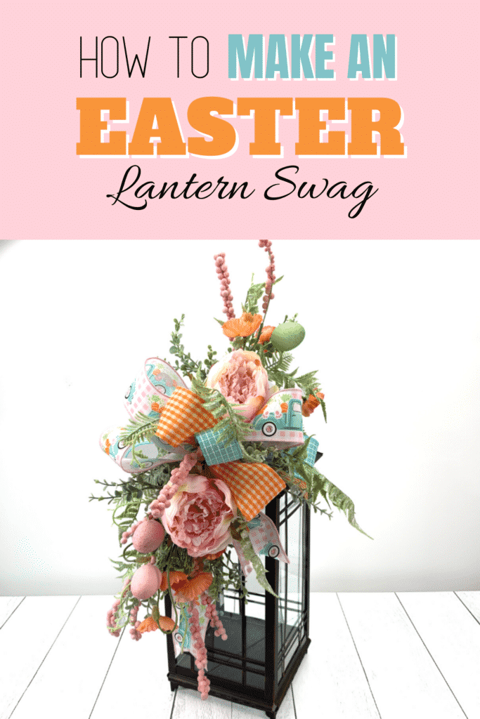 How to make a Lantern Swag for Easter by Julie Siomacco of Southern Charm Wreaths