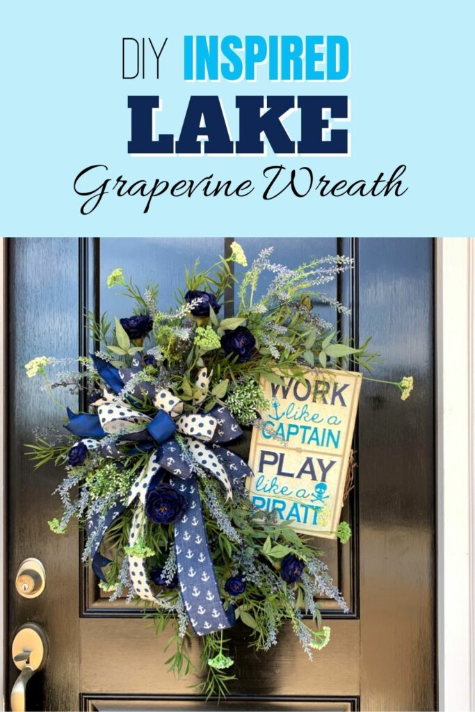 DIY Inspired Lake Grapevine Wreath 