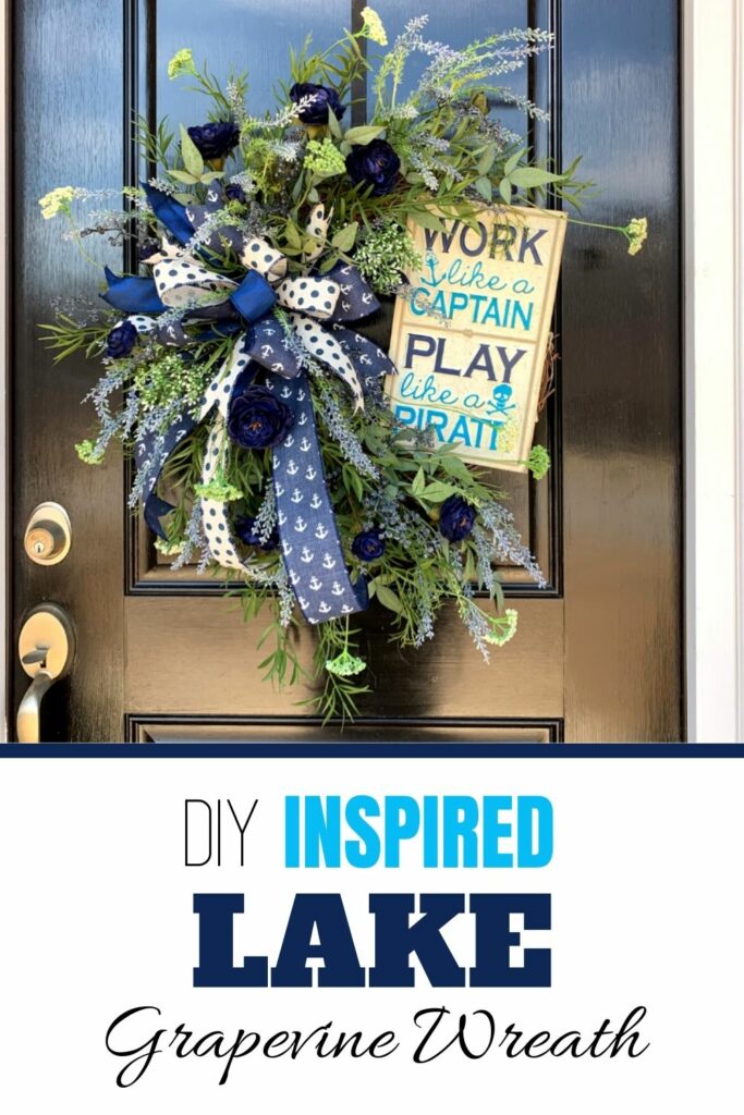 DIY Inspired Lake Grapevine Wreath 