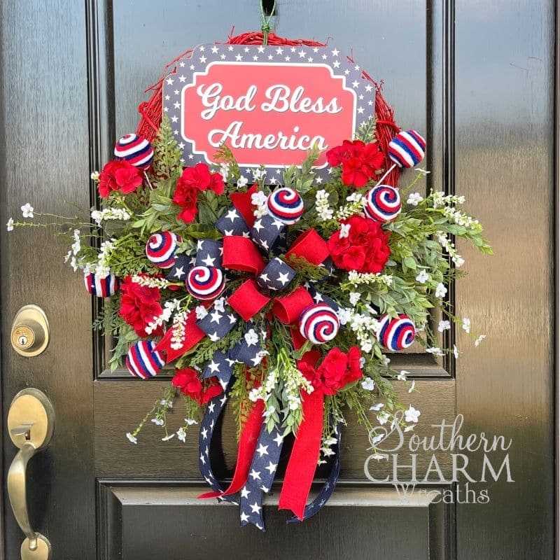 Blog - God Bless America Patriotic Wreath