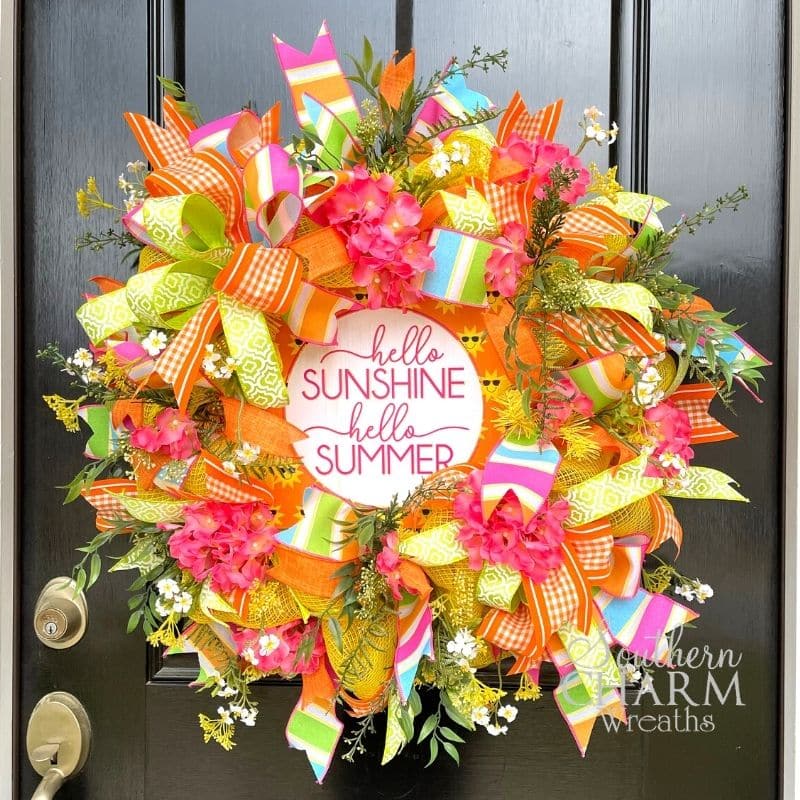 Spring Wreath Ideas: How to Make a Deco Mesh Wreath