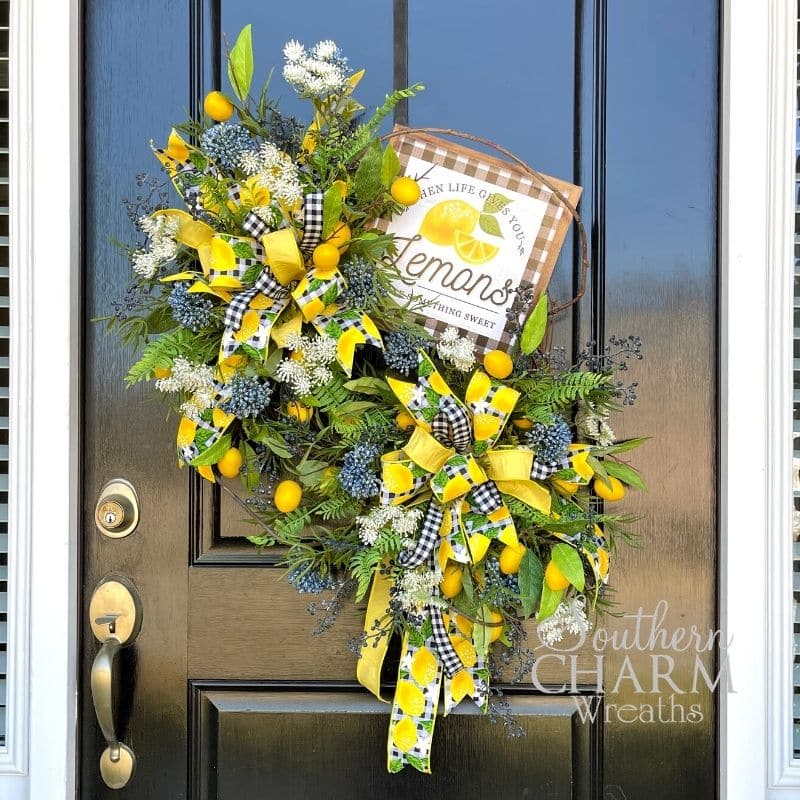 Lemon wreath deals