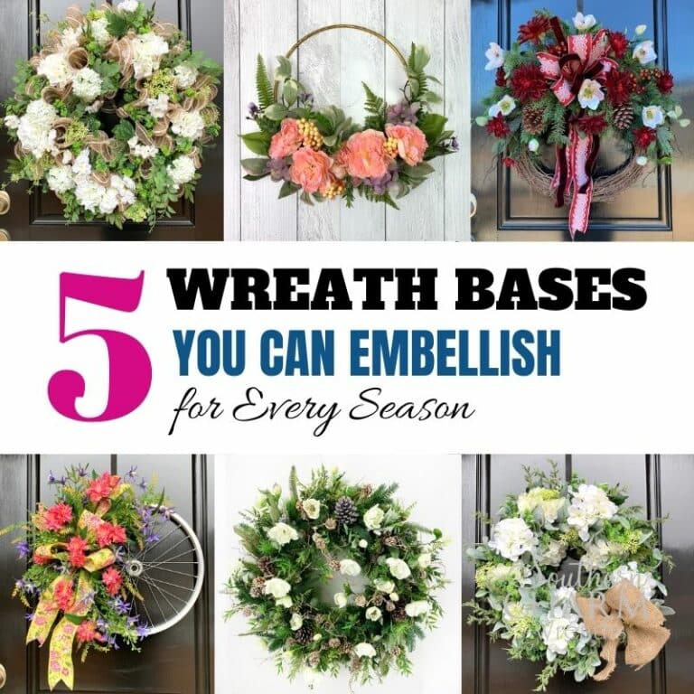 5 Wreath Bases You Can Embellish for Every Season Southern Charm Wreaths