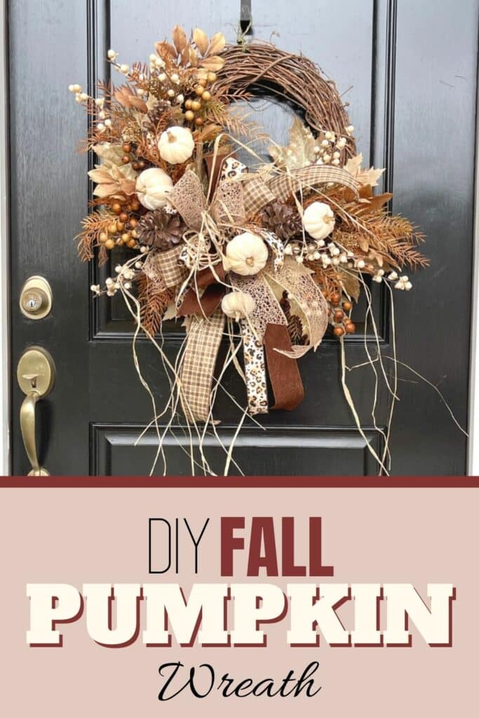 DIY Fall Pumpkin Wreath 