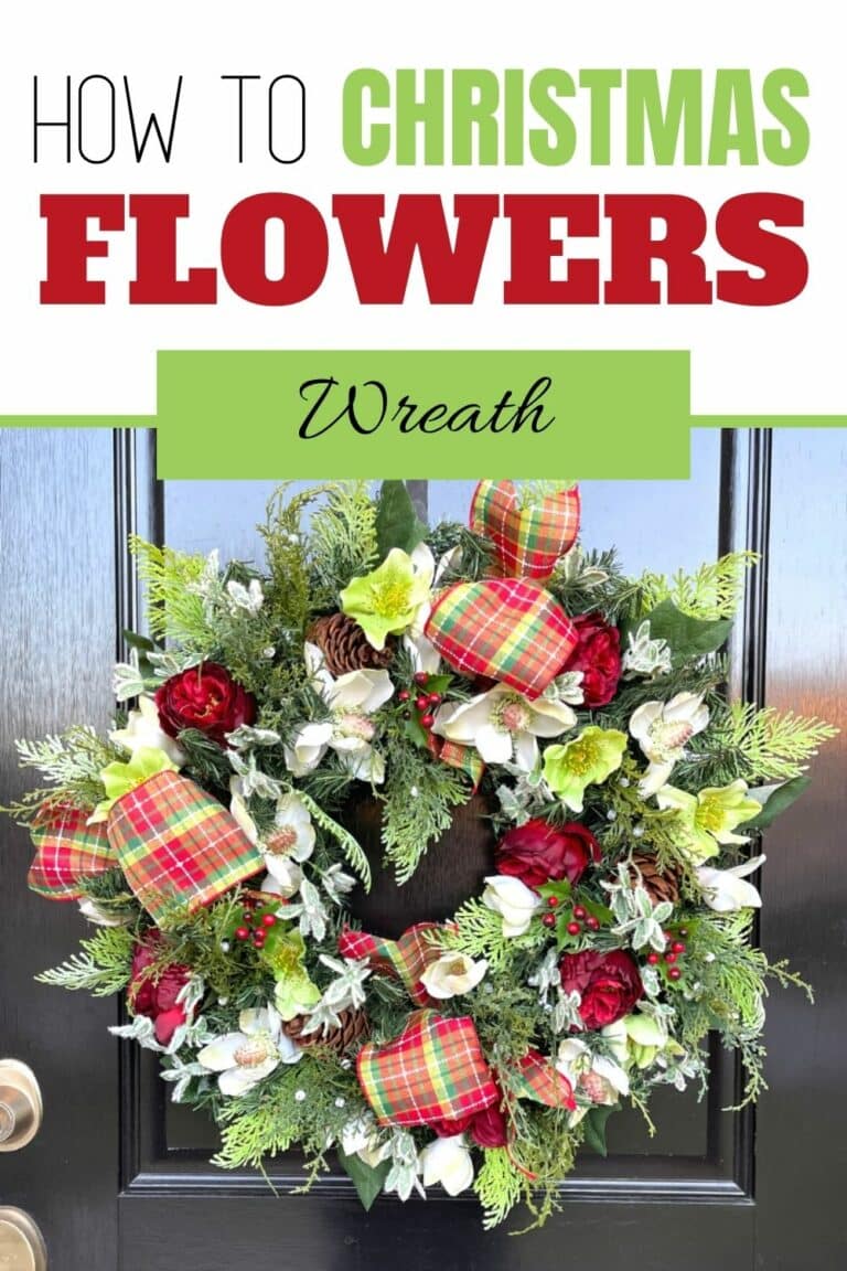 How To Make A Christmas Wreath With Flowers