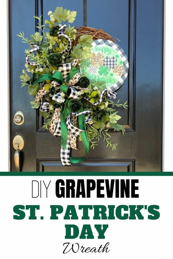 DIY Grapevine St. Patrick's Day Wreath 