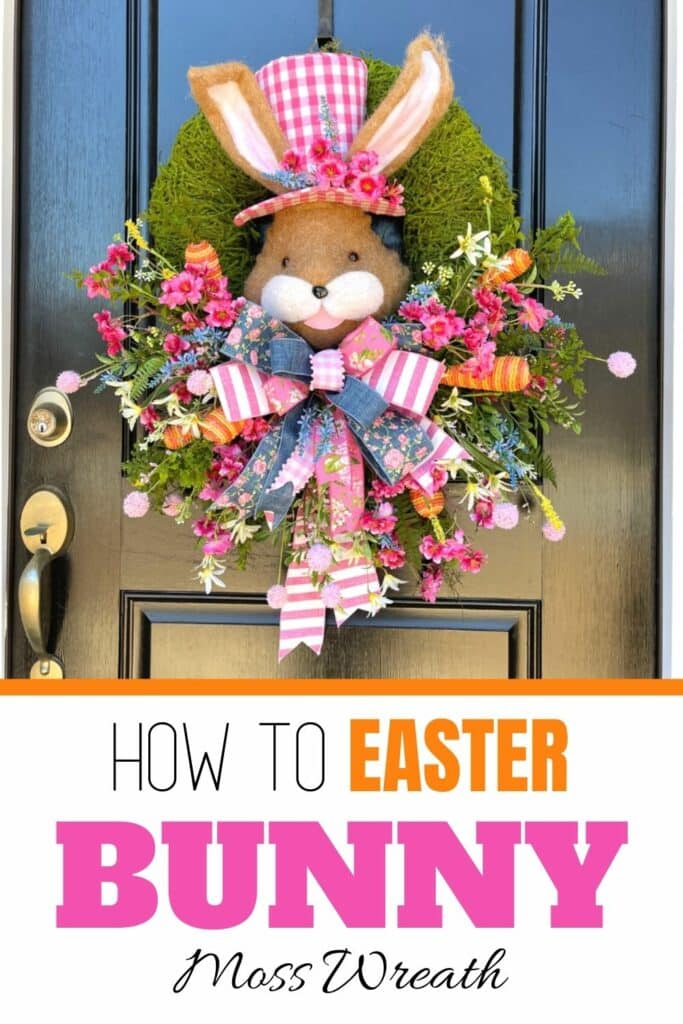 How To Easter Bunny Moss Wreath