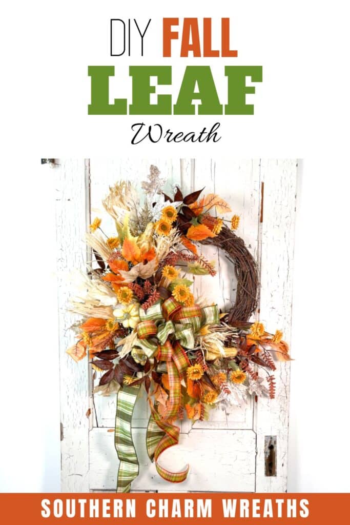 DIY fall leaf wreath
