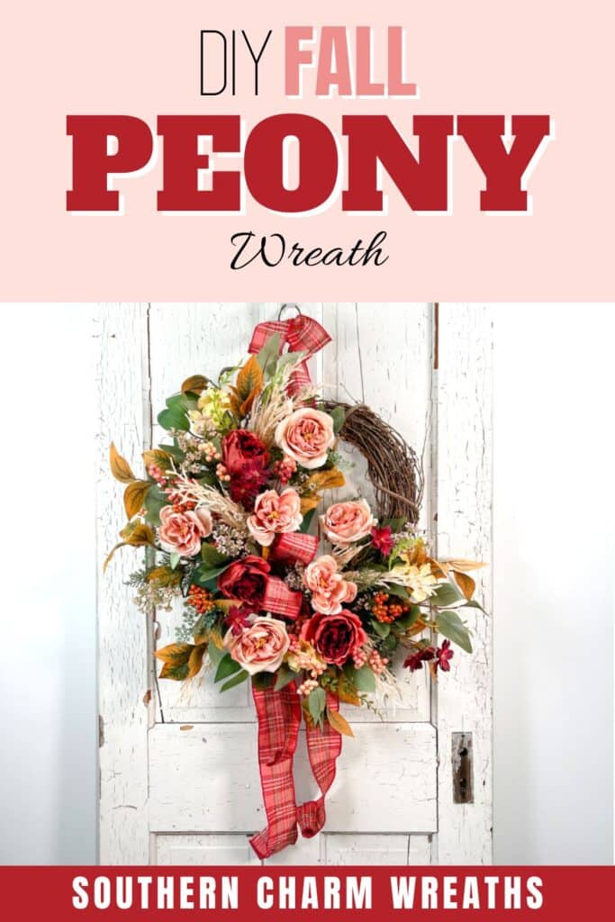 DIY Fall Peony Wreath 