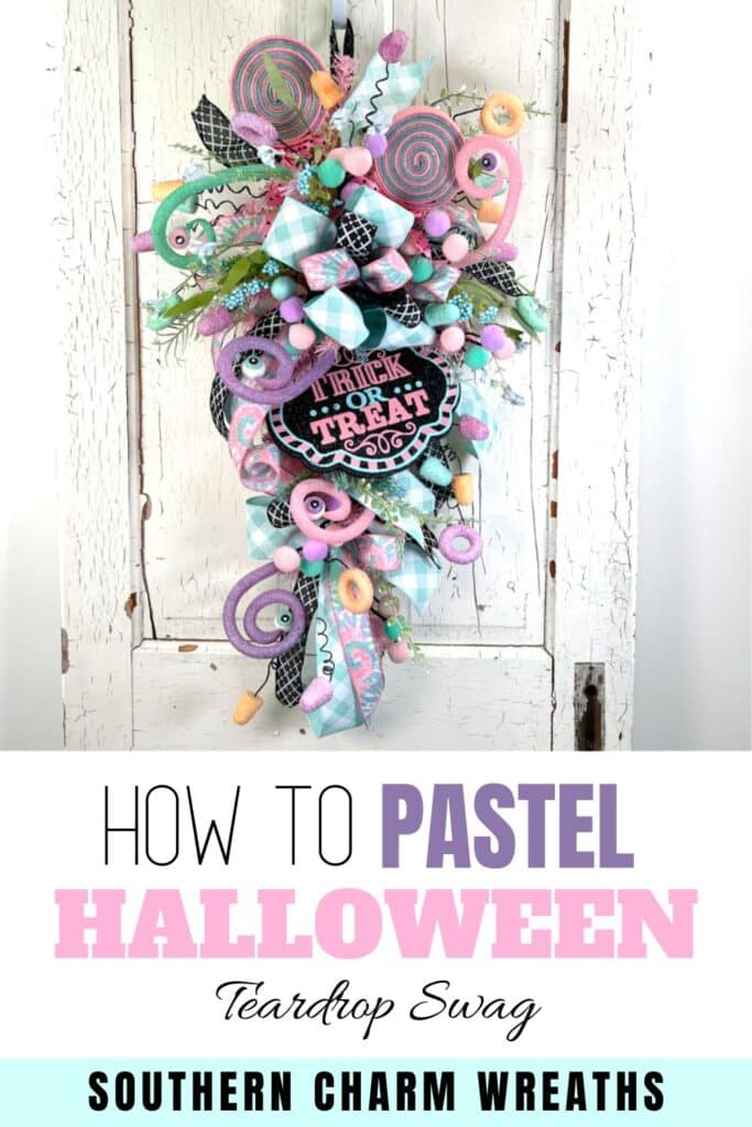 How To Pastel Halloween Teardrop Swag