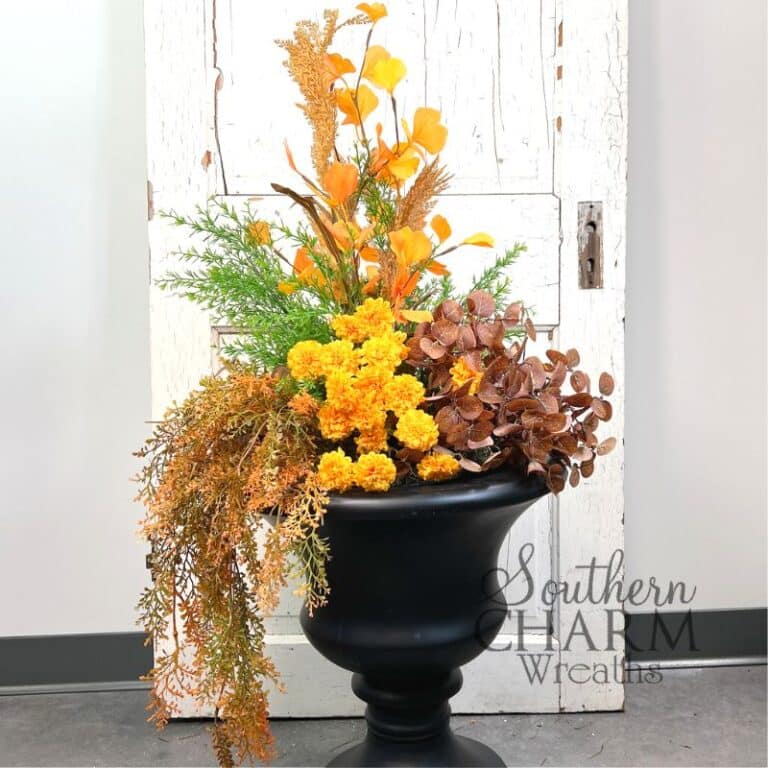 Fall Planter Idea How To Make a Fall Urn Planter Filler
