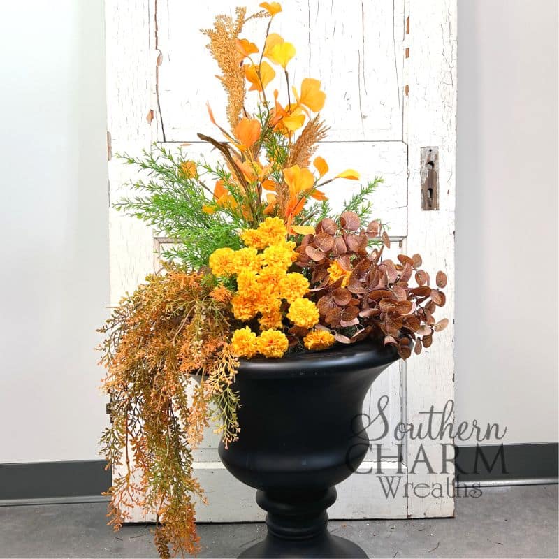 Fall Planter Idea - How To Make a Fall Urn Planter Filler