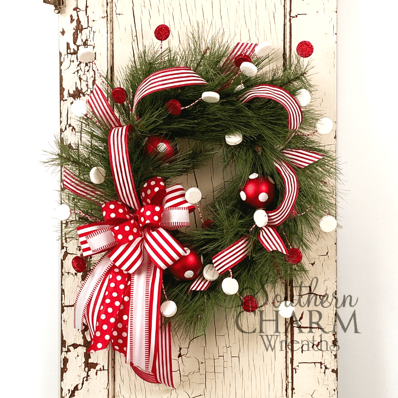 whimsical pine christmas wreath