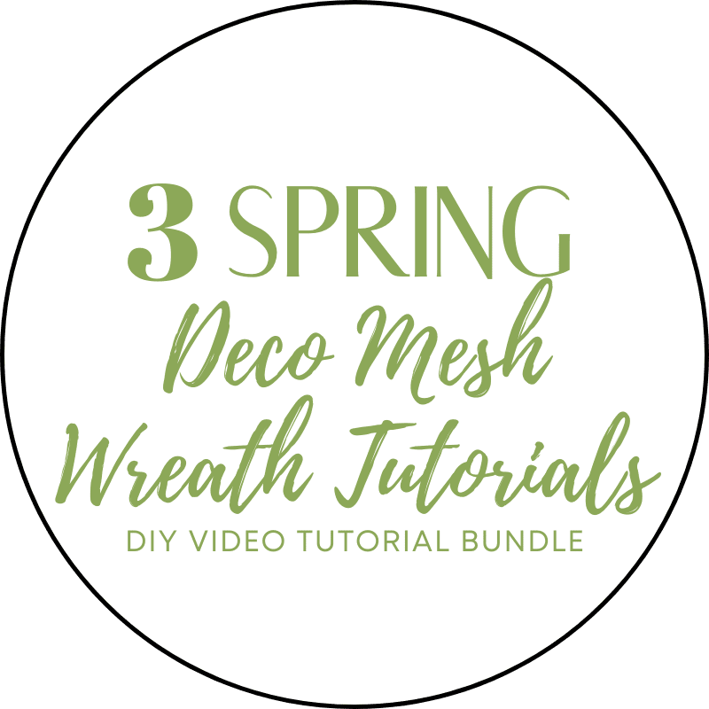 3 spring deco mesh wreath tutorials video bundle button