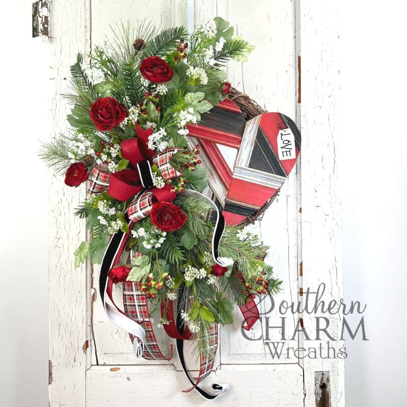 DIY Multi Ribbon Bow for Valentine's Day - Southern Charm Wreaths