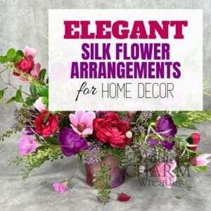 elegant silk flower arrangements for home decor pin