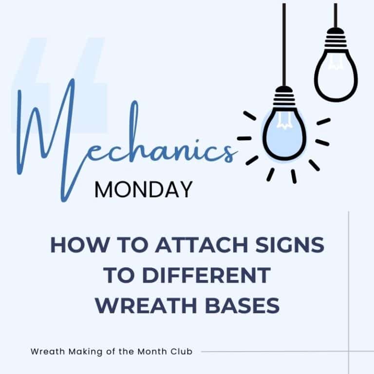 [WOTMC] Monday Mechanics How to Attach Signs To Different Wreath