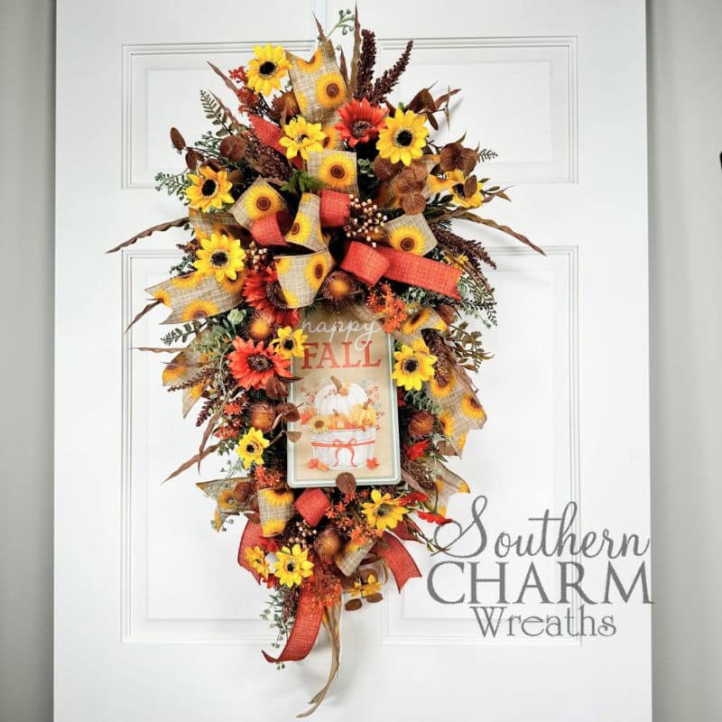 Blog - Happy Fall Sunflower Wreath