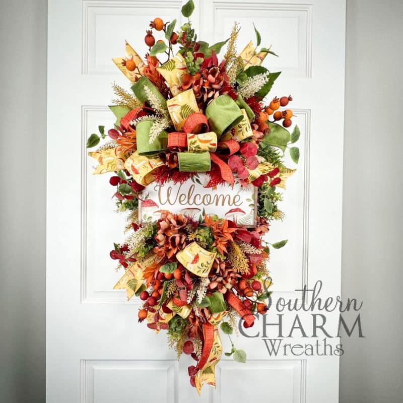 FallSwagMasterclass - Fall Mushroom Compact Wreath