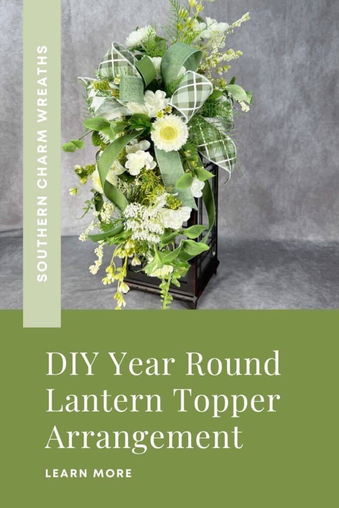 DIY year round lantern topper pin