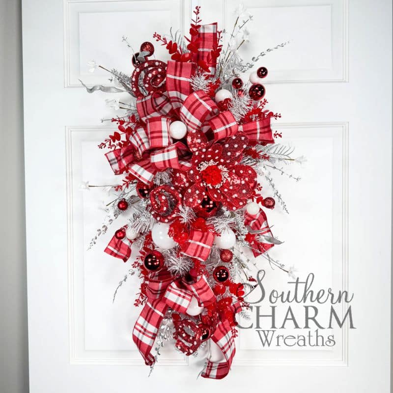 Simple Christmas Workshop - Silver & Red Christmas Swag