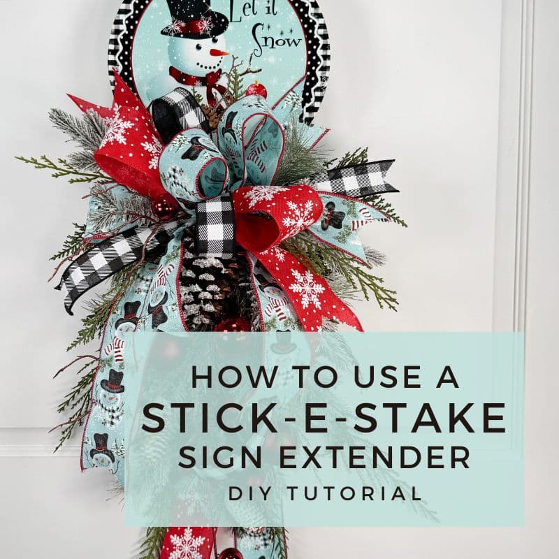 how to use a stick-e-stake sign extender DIY tutorial image
