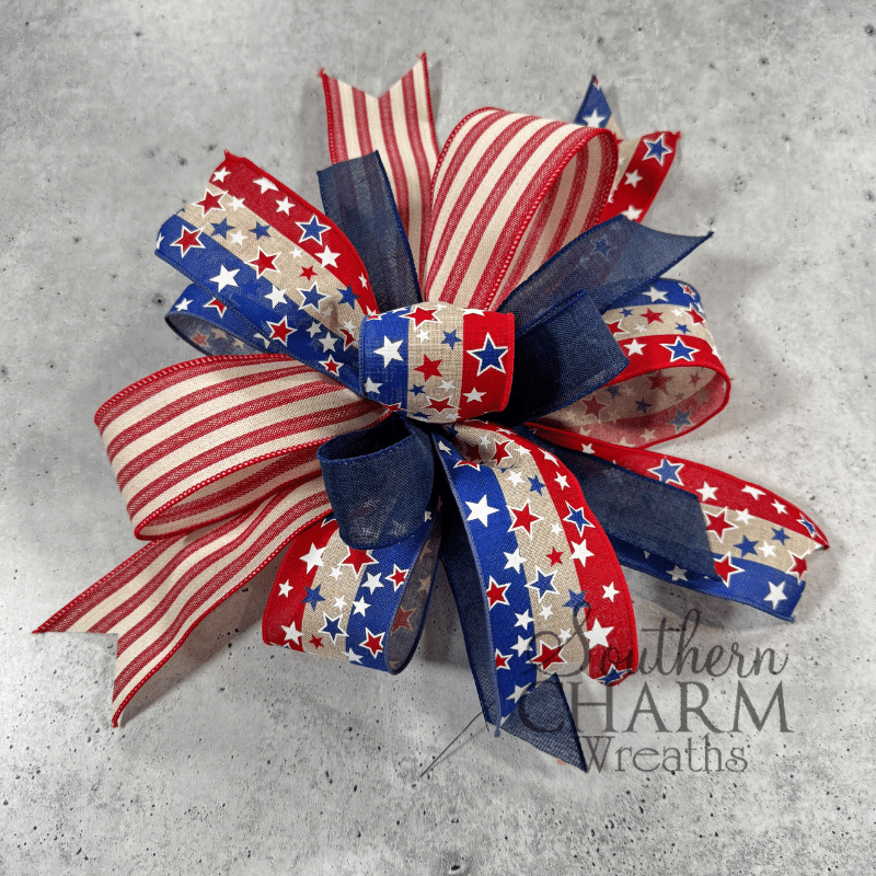 PatrioticThreeRibbonBow