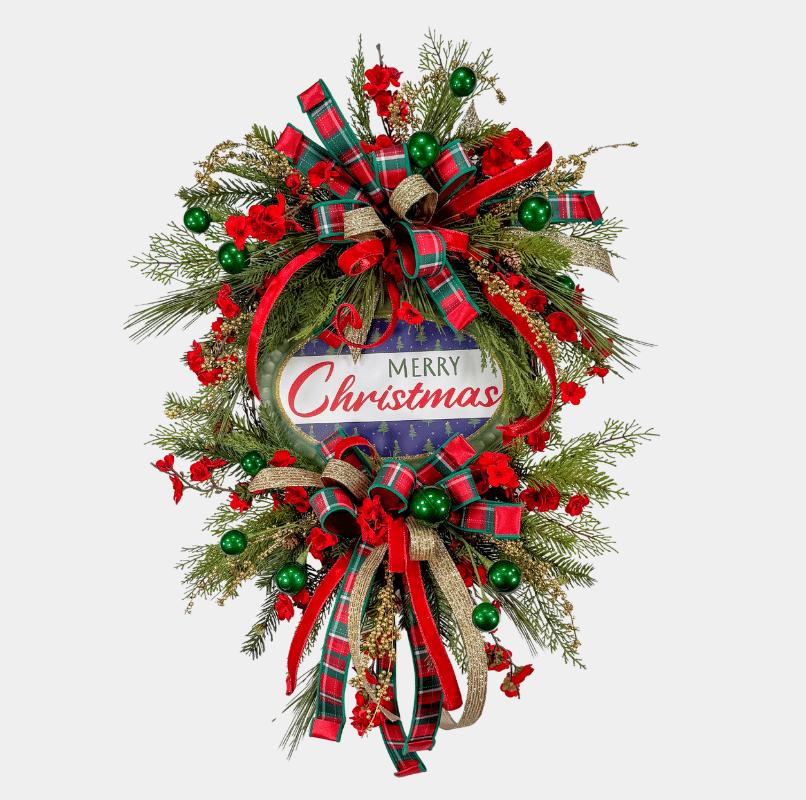 CWMM - Merry Christmas Wreath Tutorial