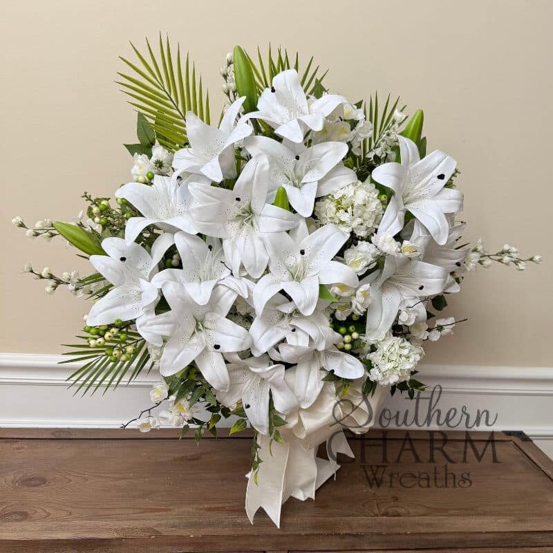 Blog - All White Sympathy Arrangement