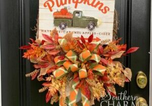 Blog - Bonus Fall Pumpkin Truck Grapevine Wreath