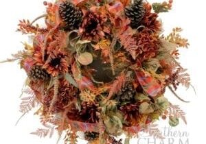 Blog - Bonus Fall Sunflower Wreath on Evergreen