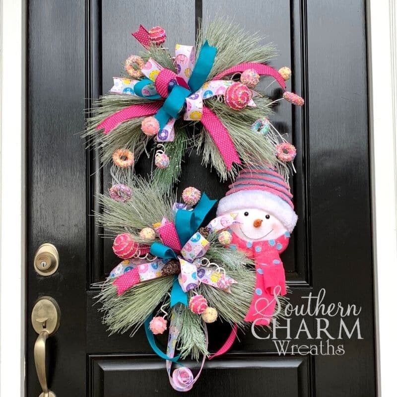 Blog - Bonus Snowman Candy Christmas Wreath