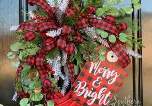 Blog - Buffalo Plaid Merry and Bright Christmas Wreath