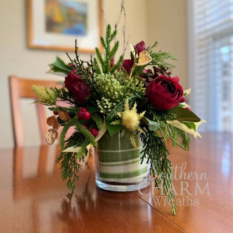 Blog - Christmas Arrangement Using Scraps