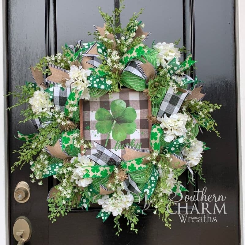 Deco Mesh St. Patrick's Day Door Wreath