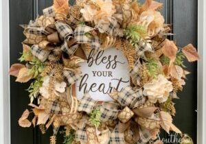 Blog - Deco Mesh Bless Your Heart Year Round Wreath