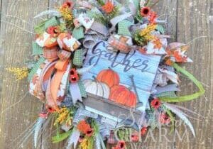 Blog - Deco Mesh Fall Gather Wreath