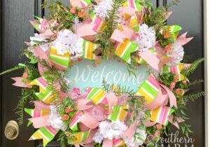 Blog - Deco Mesh Spring Welcome Wreath