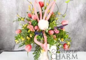 Blog - Easter Rabbit Candlestick Arrangement