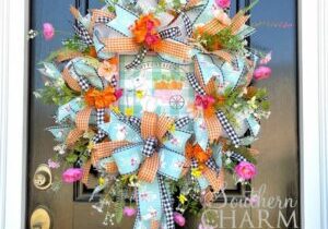 Blog - Easter Rabbit Deco Mesh Wreath