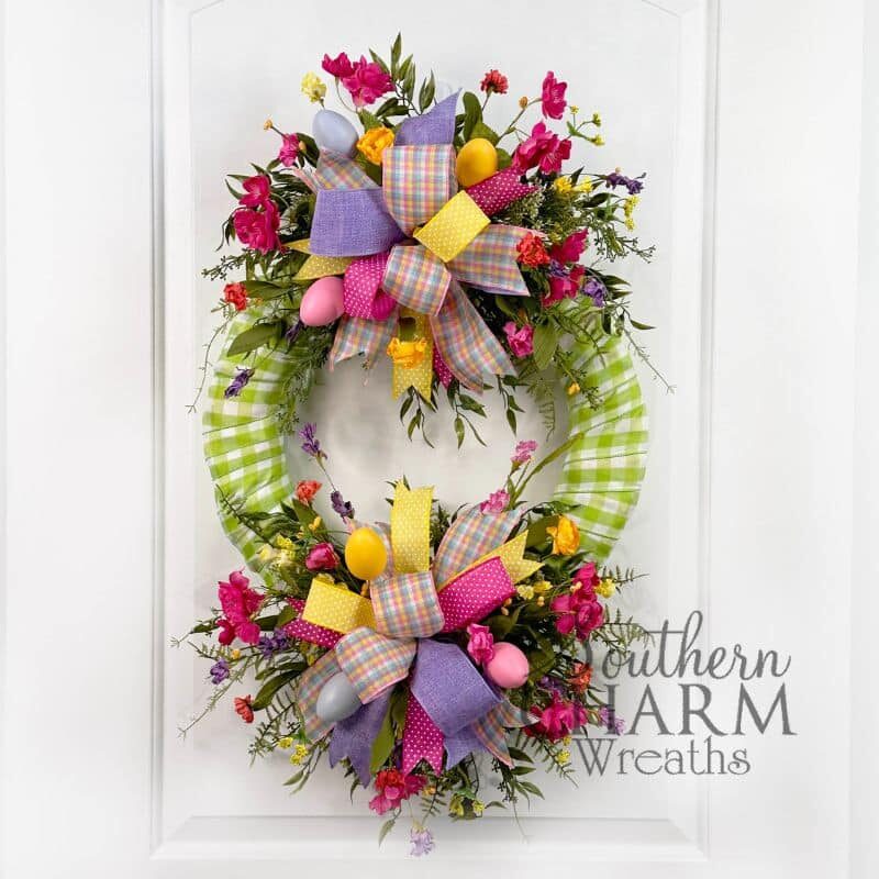 Blog - Easter Ribbon Wrapped Wreath