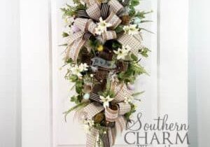Blog - Easter Swag Wreath with Cross
