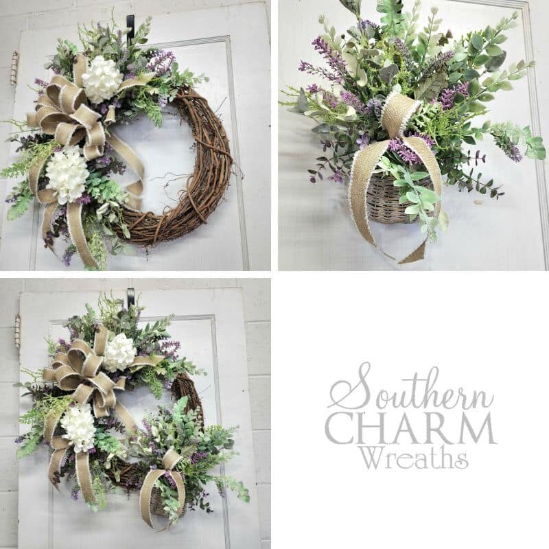 Blog - Everyday Grapevine Wreath with Hanging Basket