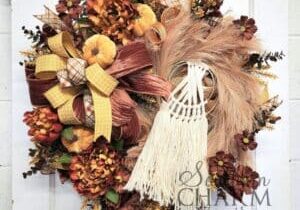 Blog - Fall Boho Deco Mesh Wreath