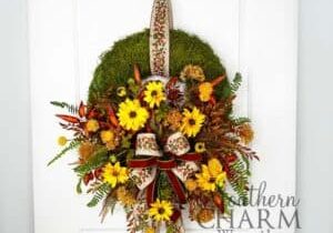 Blog - Fall Daisy Moss Wreath